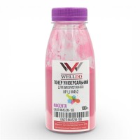 Тонер WELLDO HP LJ M452, 100г/банка, Magenta, UWDTHM452M-100