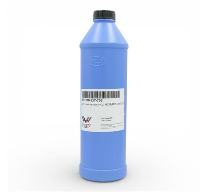 Тонер WELLDO HP LJ M452, 700г/банка, Yellow, WDTHM452Y-700