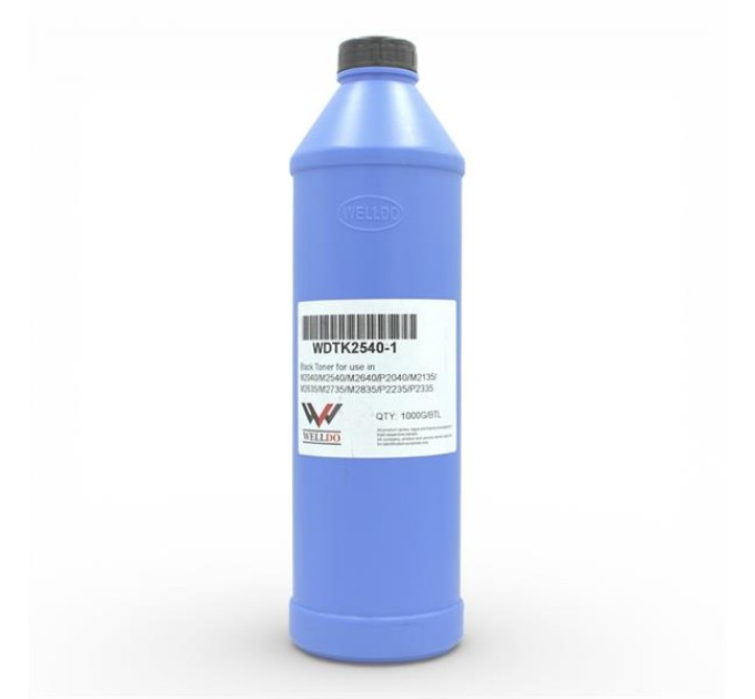 Тонер WELLDO Kyocera M2040, 1000г/банка, WDTK2540-1