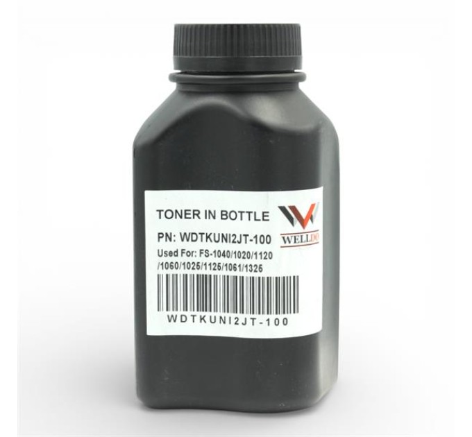 Тонер WELLDO Kyocera TK1110/1120, 100г/банка, WDTKUNI2JT-100