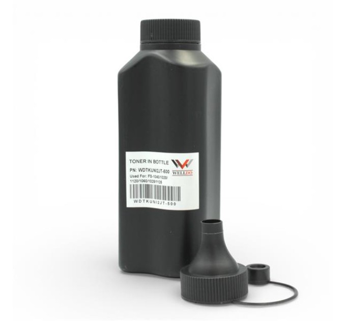 Тонер WELLDO Kyocera TK1110/1120, 500г/банка, WDTKUNI2JT-500