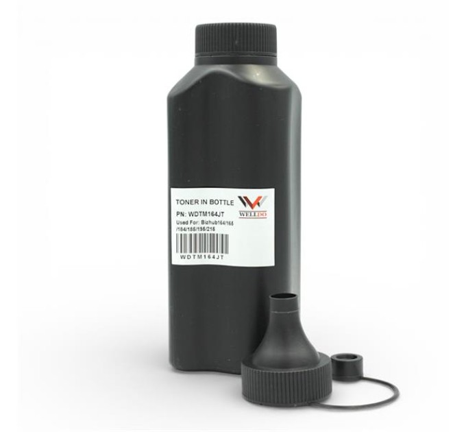 Тонер WELLDO Minolta Bizhub 164, 340г/банка, WDTM164JT