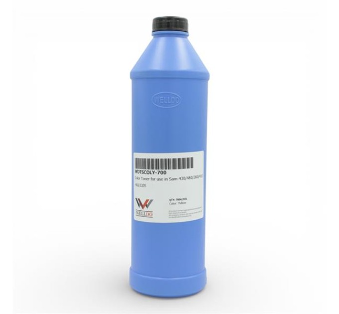 Тонер WELLDO Samsung COLOR CLP-360, Yellow, 700г/банка, WDTSCOLY-700