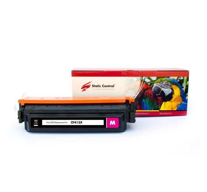 картридж Static Control Parrot сумісний аналог HP CF413X (410X), Canon 046H червоний