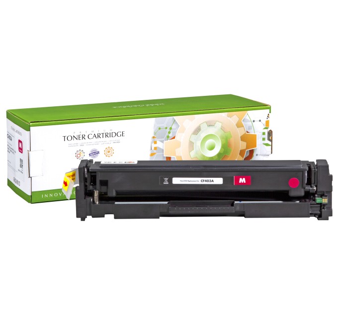 картридж Static Control сумісний аналог HP CF403A (201A), Canon 045 червоний