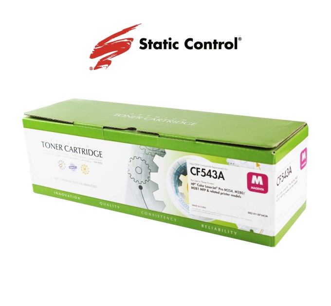 Картридж Static Control сумісний аналог HP CF543A (203A) червоний