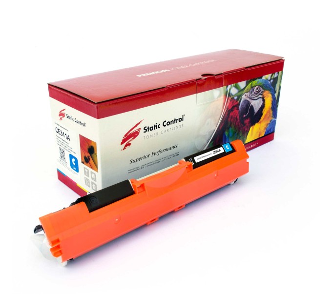 картридж Static Control Parrot сумісний аналог HP CE311A (126A)/CF351A (130A), Canon 729 cyan