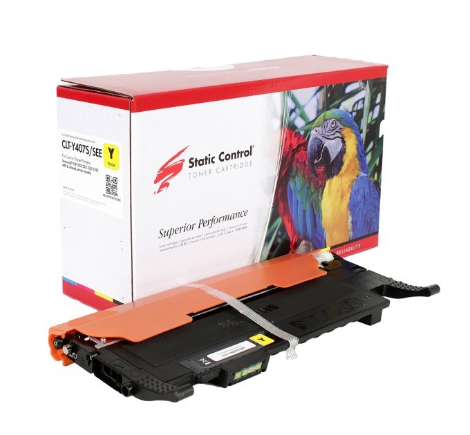 Картридж Static Control Parrot відновлений Samsung CLT-Y407S жовтий