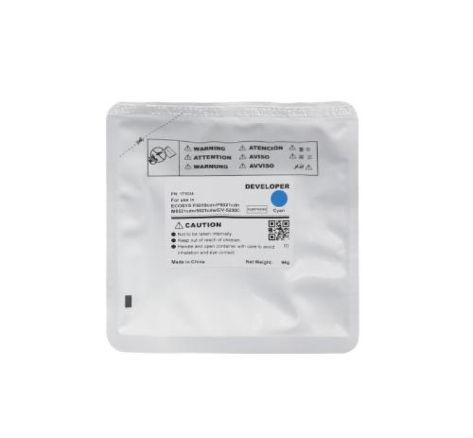 Девелопер Kyocera Ecosys P5021, 302R793060 DV-5230C 94г, блакитний CET