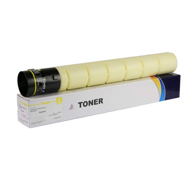 Тонер-картридж TN-321Y для Konica Minolta bizhub C224 туба 527 г yellow CET