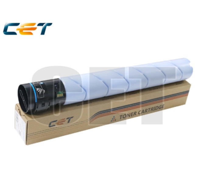 Тонер-картридж сумісний Konica Minolta Bizhub C454, TN-512C 550г, блакитний CET (CET7314)