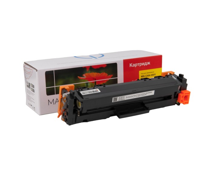 картридж MAKKON сумісний аналог Canon 055 жовтий