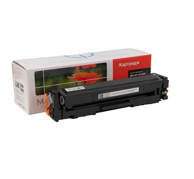 картридж MAKKON сумісний аналог HP CF540A (203A), Canon 054 чорний