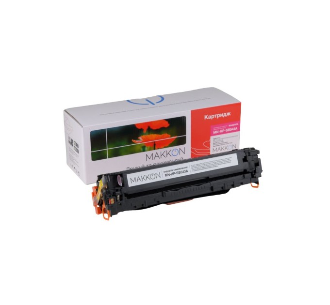 картридж MAKKON сумісний аналог HP CB543A (125A), Canon 716 червоний