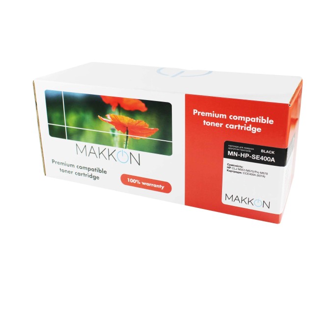 картридж MAKKON сумісний аналог HP CE400A (507A) чорний