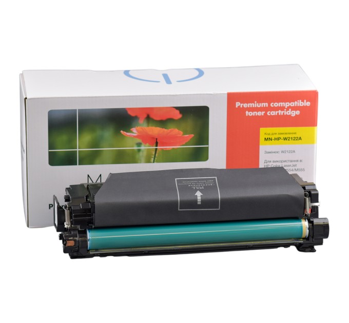 картридж MAKKON HP W2122A (212A) для CLJ M554/M555/M578 yellow