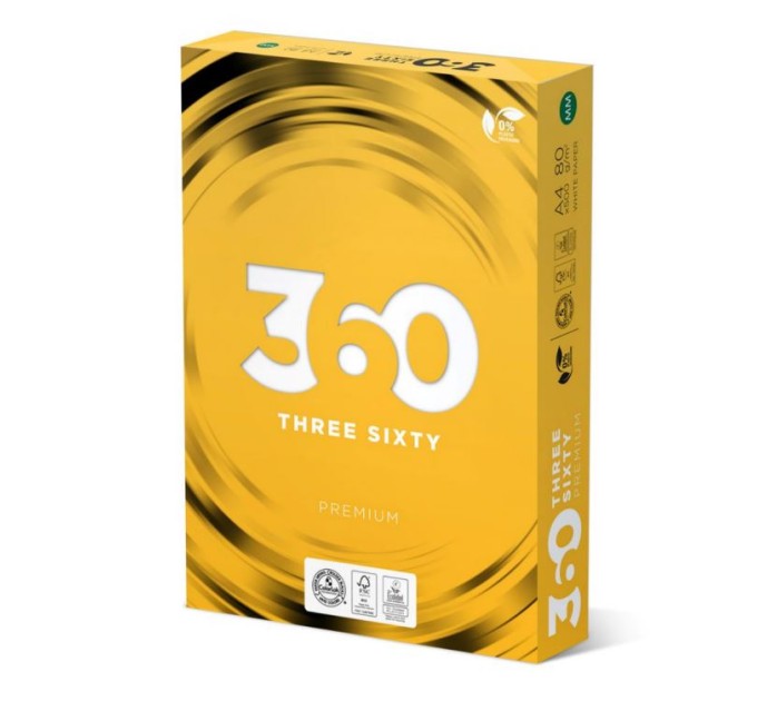 Офісний папір 80 г/м2, A4, 500 арк, класc B 360  PREMIUM