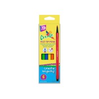 Фломастери Create, 6 кольорів, лінія 1-2 мм