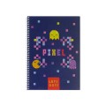 Блокнот "Pixel: Lets Go!" А5, пластикова обкладинка, спіраль, 60 арк., клітинка