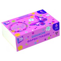 Фарба гуашева Butterfly, 6 кольорів