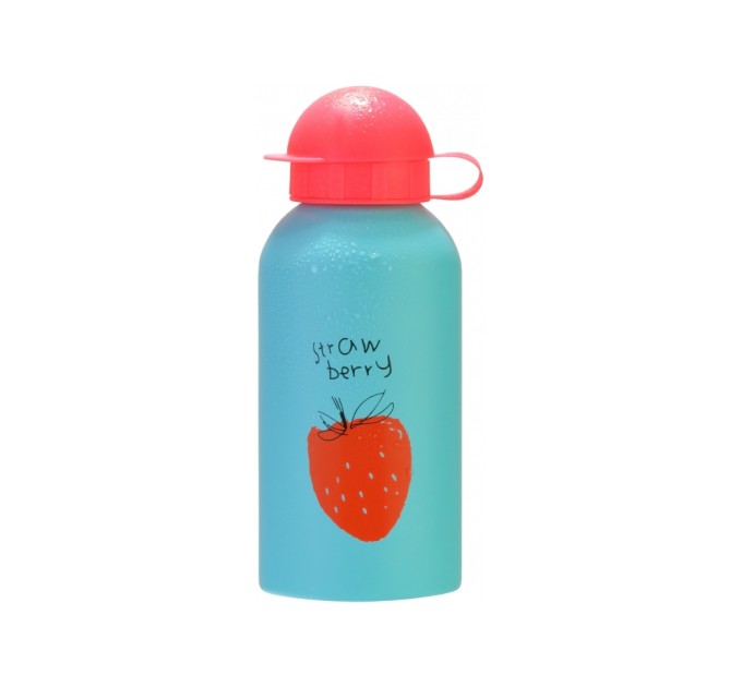 Дитяча пляшка для води, CoolForSchool, Strawberry, 500 мл., блакитна