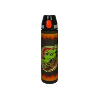 Пляшка для води Fire Dragon, 750 мл, чорна