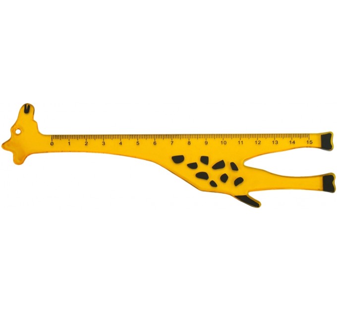Лінійка пластикова Giraffe, 15 см