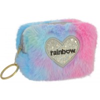 Брелок-гаманець пухнастий Rainbow