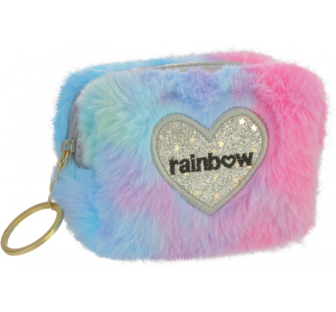 Брелок-гаманець пухнастий Rainbow
