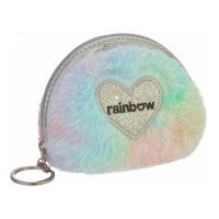 Брелок-гаманець пухнастий Rainbow