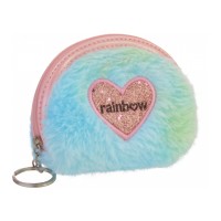 Брелок-гаманець пухнастий Rainbow