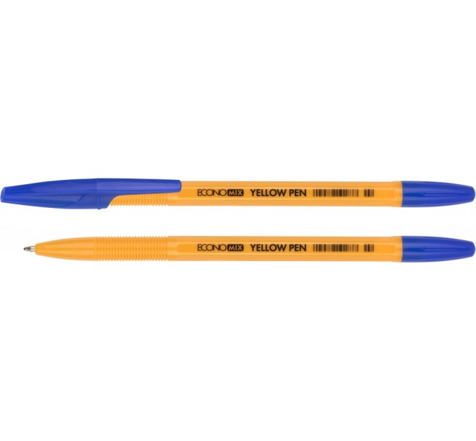 Ручка кулькова Economix YELLOW PEN синя