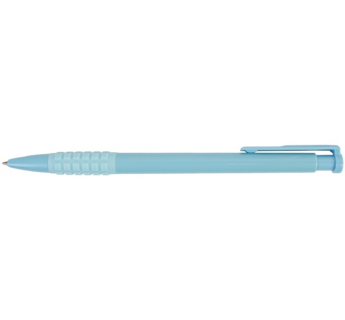 Ручка кулькова автомат. ECONOMIX MERCURY PASTEL 0,5 мм. Корпус асорті, пише синім