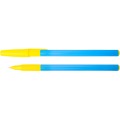 Ручка масляна ECONOMIX NATION 0,7 мм, колір чорнил синій