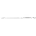 Ручка кулькова металева ECONOMIX STYLUS. Корпус білий, пише синім