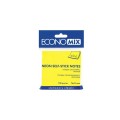 Стікери Economix, 75х75, жовті, 100 арк.