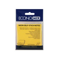 Стікери Economix, 75х75, помаранчеві, 100 арк.