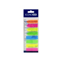 Стікери-закладки Economix, 12х45, пластикові