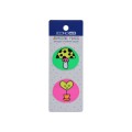 Закладки з клейким шаром 35х40 мм Economix Fun heart and mushroom, 40 шт., пластикові, асорті
