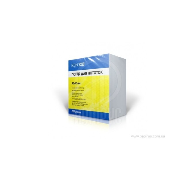 Папір для нотаток Economix, білий, 90х90, 500 арк. ( E20997 )