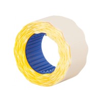 Етикетки-цінники фігурні Economix 26х12 мм жовті (500 шт. / рул.), E21304-05