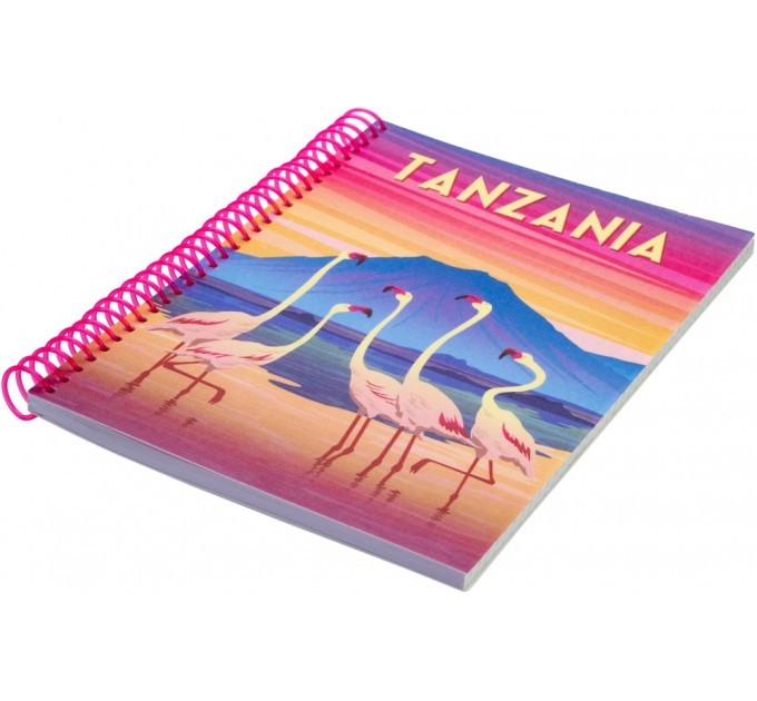 Блокнот "Travelling 06" А5, пластикова обкл., спіраль, 80 арк., клітинка