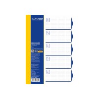 Роздільник аркушів А4 Economix, пластик, 5 розділів, кольоровий