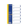 Роздільник аркушів А4 Economix, пластик, 6 розділів, кольоровий
