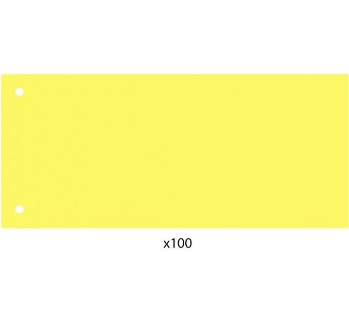 Роздільник аркушів 240*105мм Economix, пластик, жовтий, 100 шт.