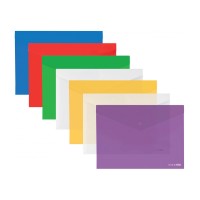 Папка-конверт А5 прозора на кнопці