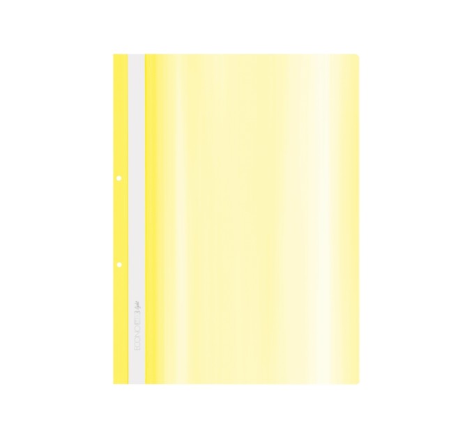 Папка-швидкозшивач А4 Economix Light з перфорацією, 140/100, жовта