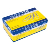 Скріпки круглі Economix; 78 мм / 50 шт