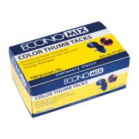 Кнопки металеві Economix, 100 шт