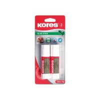 Клей-олівець Kores, основа PVP, 15г, 2 шт. в блістері
